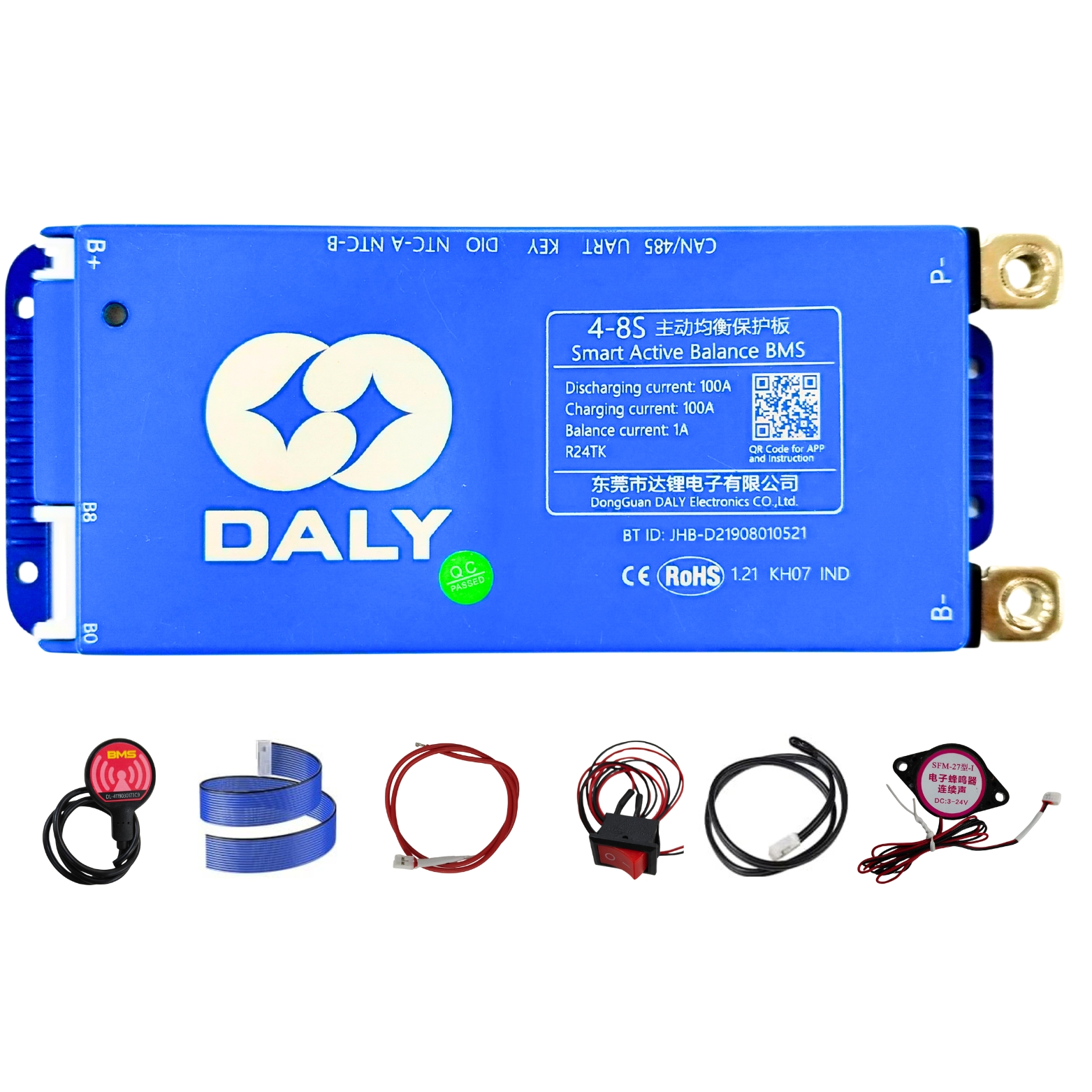 DALY 100BAL SMART BMS 4-8S 100A